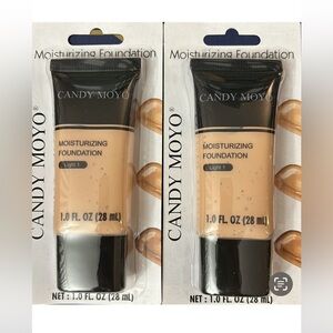 Candy Moyo Moisturizing Foundation, 1.0 fl oz. (28mL) Color: Light 1 Bundle of 2
